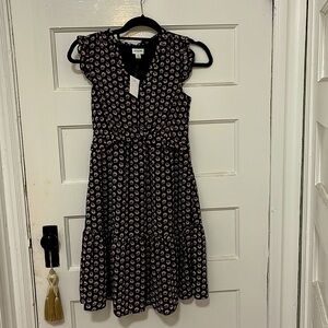 NWT J. Crew Women's Flattering Ruffle V Neck Mini Dress